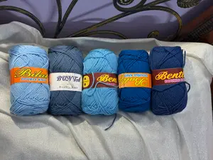 Shades of Blue (Local 4 ply Acrylic Yarn)