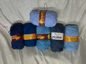 Shades of Blue (Local 4 ply Acrylic Yarn)