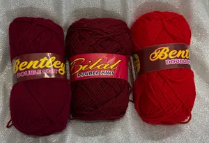 Shades of Red (Local 4 ply Acrylic Yarn)