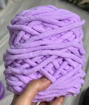 Pink Purple - Chunky plush velvet 6 mm