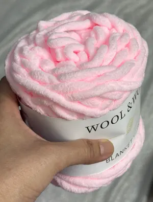 Pink Purple - Chunky plush velvet 6 mm