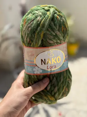 Nako Lora - Shaded Green 28121 (Imported Turkish Yarn)