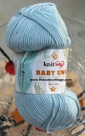 Knitme Baby Uno Soft Sky Blue 8403 (Imported Turkish Yarn)