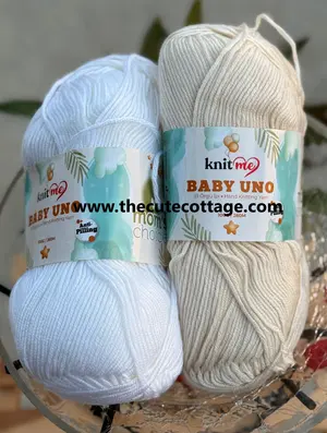 Knitme Baby Uno Milky White 8600 (Imported Turkish Yarn)