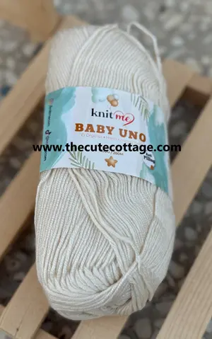 Knitme Baby Uno Ivory 8401 (Imported Turkish Yarn)