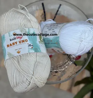 Knitme Baby Uno Milky White 8600 (Imported Turkish Yarn)