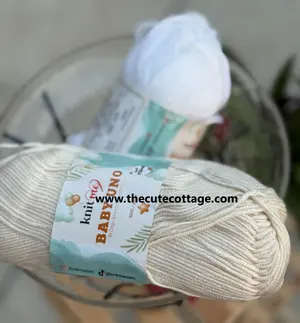 Knitme Baby Uno Milky White 8600 (Imported Turkish Yarn)
