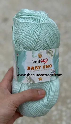 Knitme Baby Uno Soft Mint 8619 (Imported Turkish Yarn)
