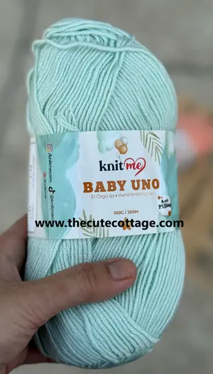 Knitme Baby Uno Soft Mint 8619 (Imported Turkish Yarn)