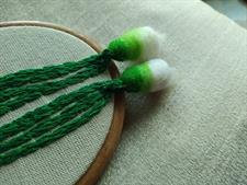 3D Twin Garlics  - Embroidery