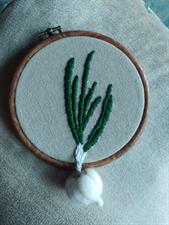 3D Garlic - Embroidery