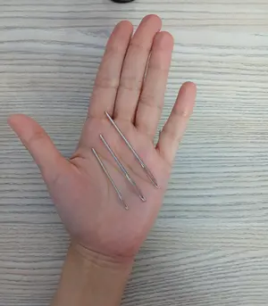 9 Pcs Large Eye Blended Needles Set