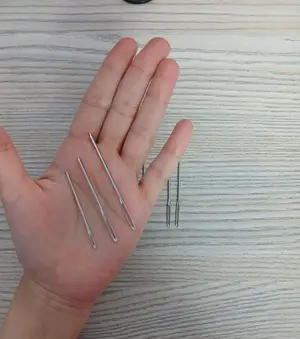 9 Pcs Large Eye Blended Needles Set