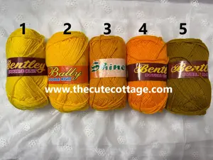 Shades of Yellow (Local 4 ply Acrylic Yarn)