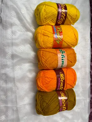 Shades of Yellow (Local 4 ply Acrylic Yarn)