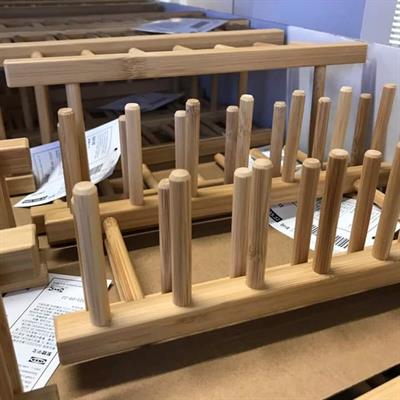 Ikea wooden plate holder