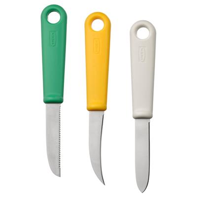 Ikea Multipurpose knife, set of 3, mixed color