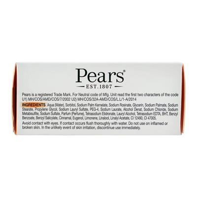 Pears Transparent Soap With Natural Oils, 125g