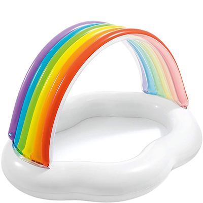Rainbow Cloud Baby Pool - Inflatable Fun for Toddlers, Perfect for Summer Play
