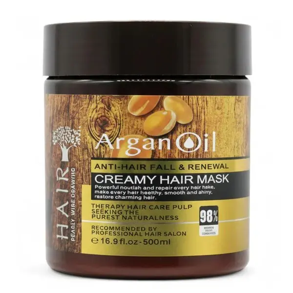 Argan Oil Anti Hair Fall & Renewal Creamy Hair Mask 500ml – Strengthen, Repair & Revitalize Hair