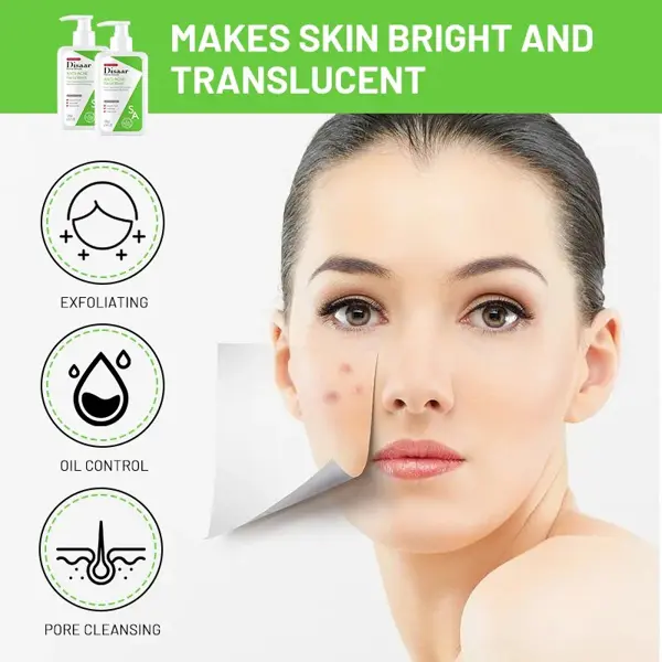 Disaar Salicylic Acid Anti-Acne Treatment Facial Wash – Deep Pore Cleansing & Oil Control Care