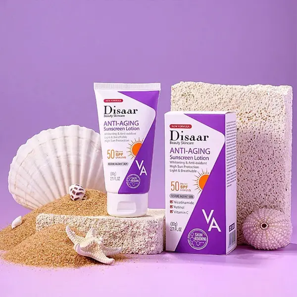 Disaar VA Anti-Aging Sunscreen Lotion SPF 50 PA+++ – Advanced UVA/UVB Protection & Youthful Skin