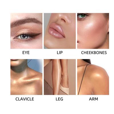 Lose highlighter powder with shimmer