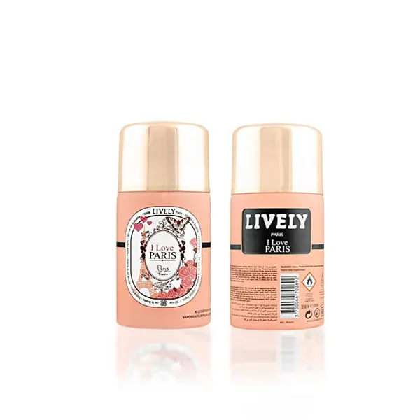 Lively Paris I Love Paris Body Spray 250ml – Fresh, Floral & Long-Lasting Fragrance