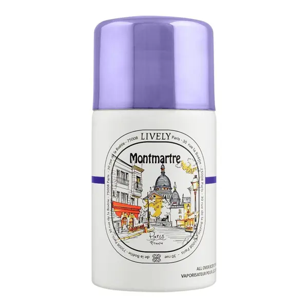 Lively Paris Montmartre Body Spray for Men 250ml – Fresh, Energetic & Long-Lasting