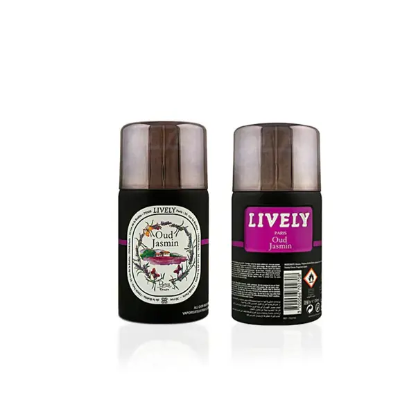 Lively Paris Oud Jasmin Paris Body Spray 250ml – Floral, Oriental & Long-Lasting Fragrance