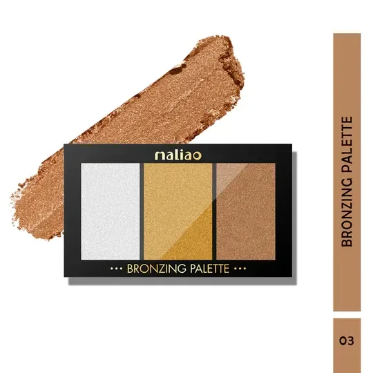 Maliao Shimmering Bronzing Palette - Sun-Kissed Radiance with Shimmer Particles