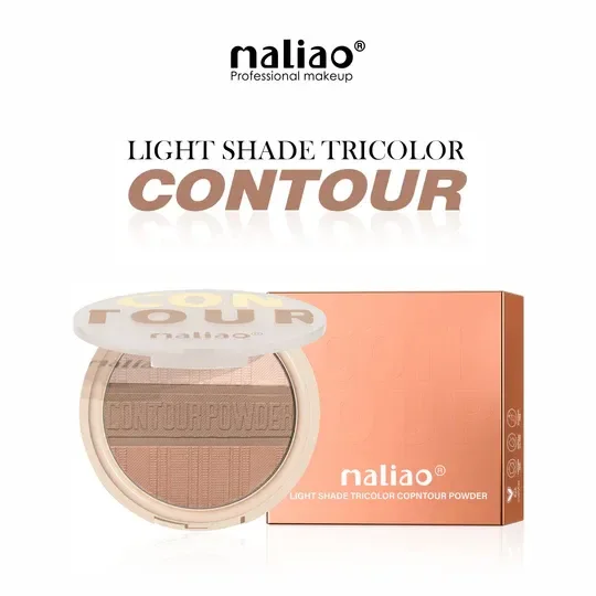 Maliao Tricolor Contour Powder – Sculpt, Define, and Illuminate with Artistic Precision