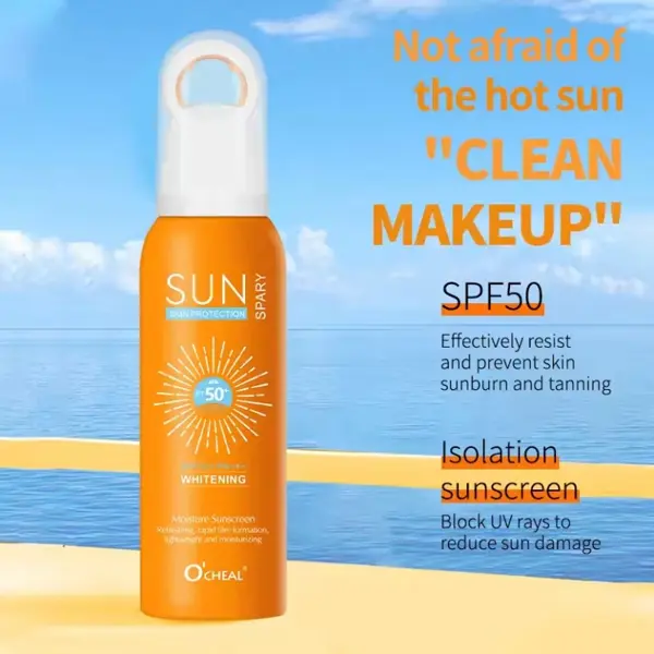 O’CHEAL Hydrating Sunblock Spray SPF 50 – High Efficiency Sunscreen, Anti-Aging & Moisturizing