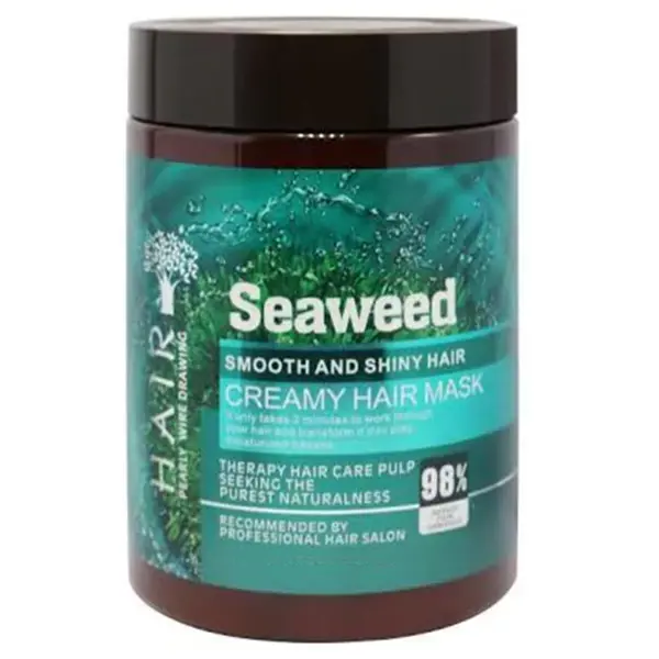 Seaweed Smooth & Shiny Creamy Hair Mask 500ml – Frizz Control, Deep Nourishment & Shine