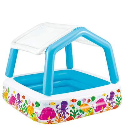 Su Shade Pool – Inflatable Baby Pool with Sunshade for Outdoor Fun