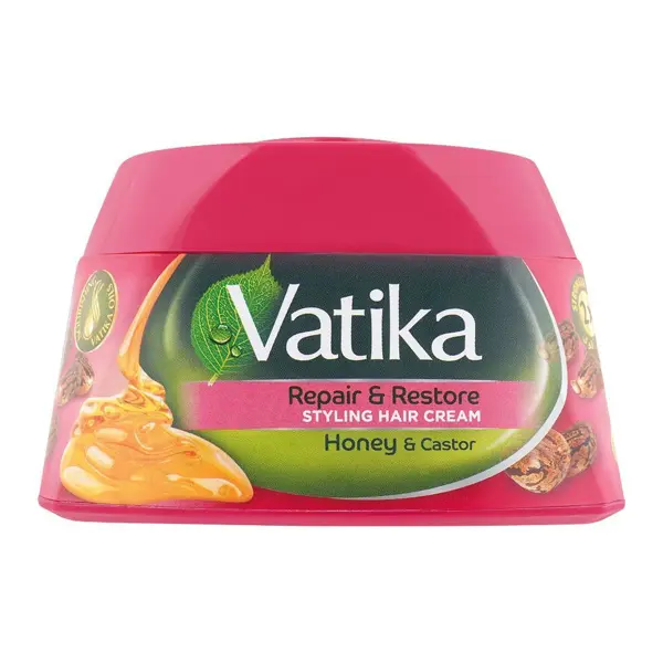 Vatika Honey & Castor Repair & Restore Styling Hair Cream 140ml – Repair, Restore & Style