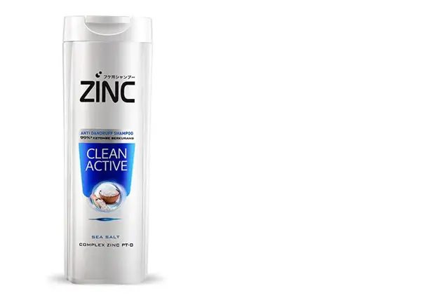 Zinc Clean Active Anti-Dandruff Shampoo 340ml – Powerful Dandruff Control & Fresh Scalp