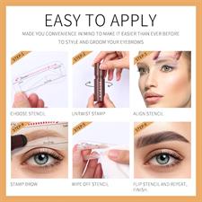 Romantic Queen Fix Hairline & Eyebrow Shaping Stamp with Stencils