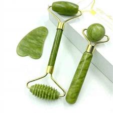 NB Nora BO Awadh 3 in 1 Natural Jade Beautifying Massager-Roller Set