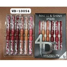 Warda Beauty Shiny & Matte Lipgloss 6 pc set
