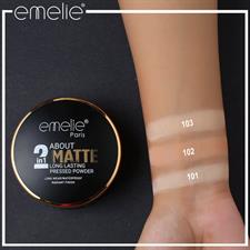 ABOUT 2 in 1 Matte Long Lasting Pressed Powder Emelie Paris