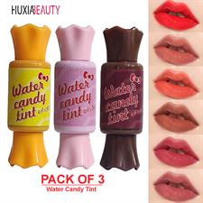 Warda Beauty Set Of 3 Water Candy Lip Tint Fruity Flavor Liptint For Girls And Womens