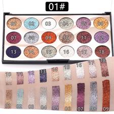 MISS ROSE 18-Color Sequin Glitter Eyeshadow Palette