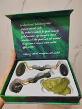 NB Nora BO Awadh 3 in 1 Natural Jade Beautifying Massager-Roller Set