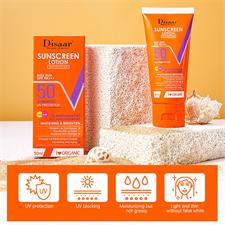 Disaar Sunscreen Lotion 50ml SPF 50 Moisturizing Outdoor Sunblock Long-Lasting Protection for