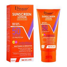 Disaar Sunscreen Lotion 50ml SPF 50 Moisturizing Outdoor Sunblock Long-Lasting Protection for