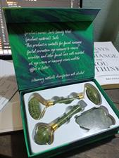 NB Nora BO Awadh 3 in 1 Natural Jade Beautifying Massager-Roller Set