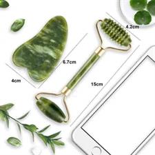 NB Nora BO Awadh 3 in 1 Natural Jade Beautifying Massager-Roller Set