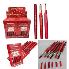 Beauty Model 2in1 Lipstick + Lip liner 6Pcs Set