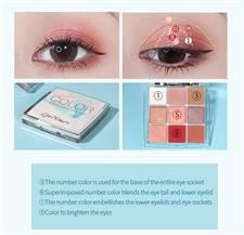 9 Colors Matte & Glitter Eye Shadow Palette Waterproof